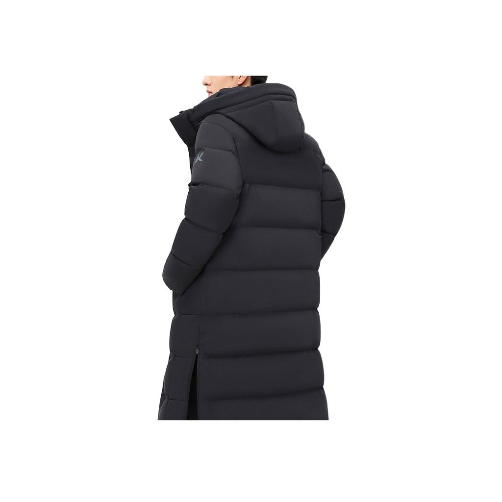 Anta Баскетбольная серия однотонная молния с капюшоном длинная куртка мужская верхняя одежда черный 152411901-2