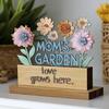Украшение для сада мамы «Любовь растет здесь» Знак с деревянной основой Украшение для стола в центре Подарки на День матери День рождения