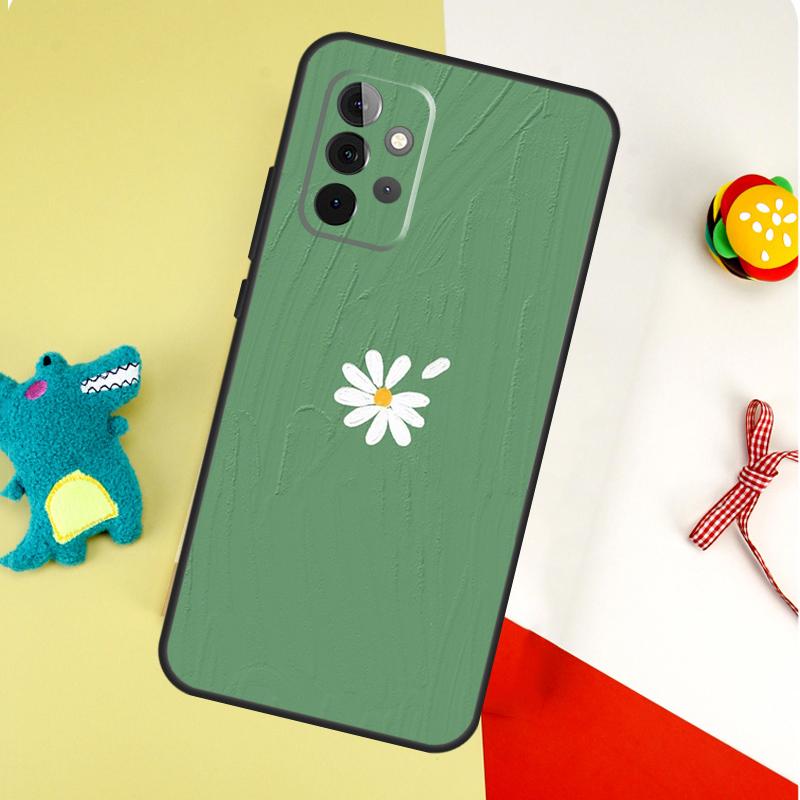 Зеленая эстетика Для Samsung Galaxy A54 A34 A14 A55 A35 A15 A53 A33 A13 A05 A06 A16 A22 A32 A52 Чехол для телефона