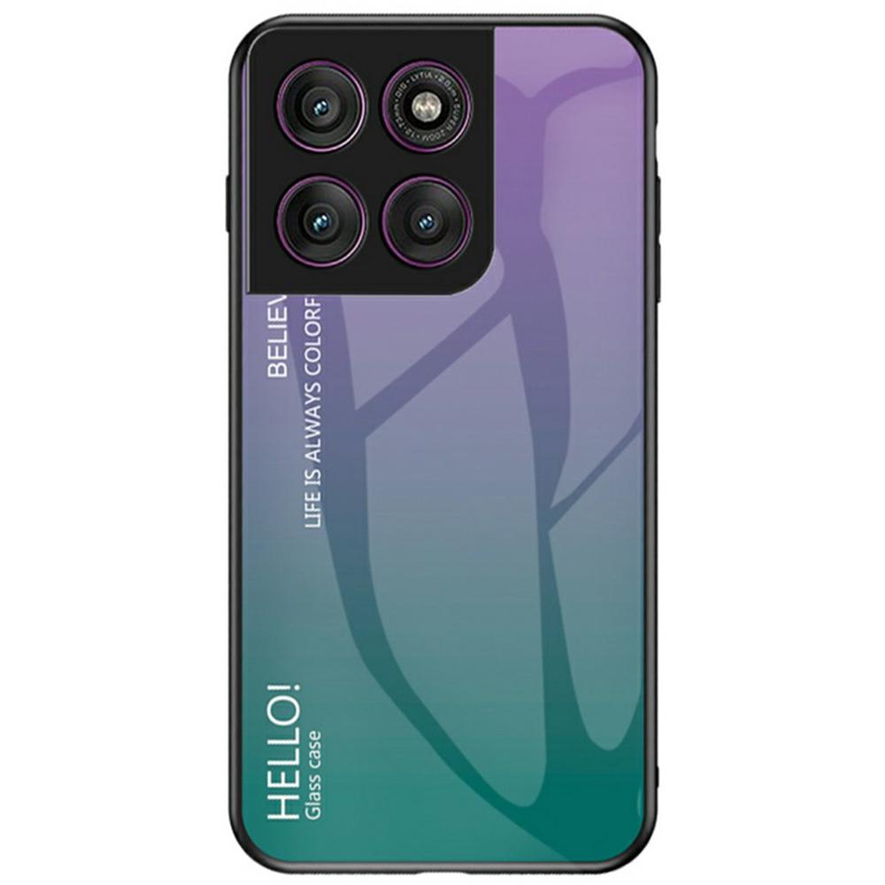 Для Motorola Edge 60 Pro 5G Чехол Защита от царапин Закаленное стекло+ПК+ТПУ Чехол для телефона