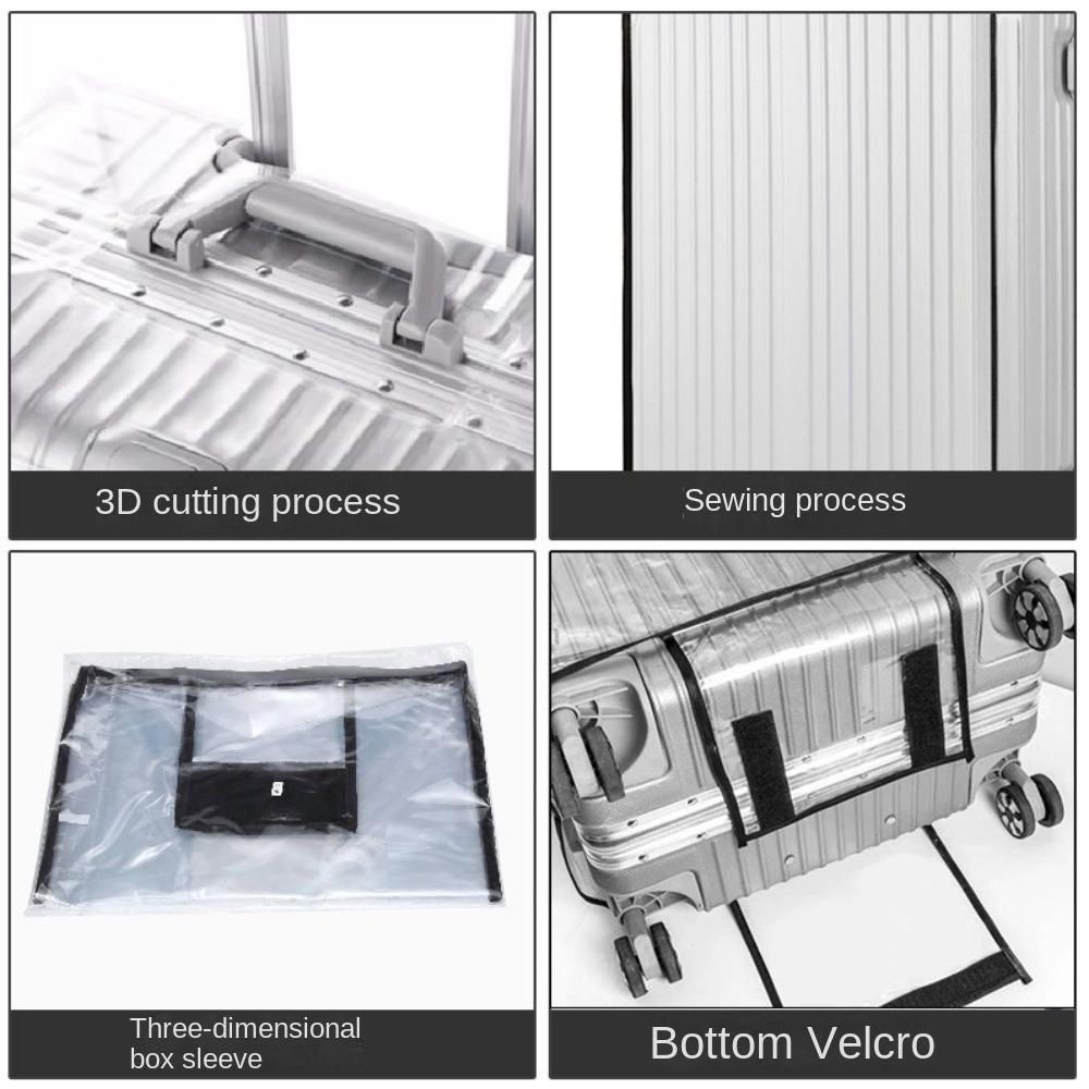 Водонепроницаемый чехол-протектор для багажа Прозрачный пылезащитный чехол Прочный чехол для чемодана Чемодан на колесиках
