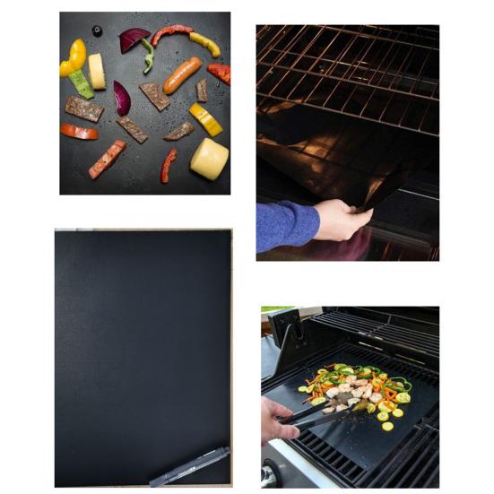 1 Set Oven Liner Non-Stick Easy To Clean Dishwasher Safe High Temperature Resistant Cooking Accessory Thick Oven