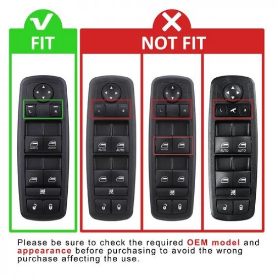 Master Window Control Switch For 2009-2012 Dodge Ram 1500/2500/3500 4602863AB