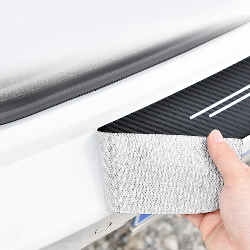 Наклейка-защита порога двери и багажника в стиле карбон для Mitsubishi Ralliart Lancer Pajero Outlander ASX Space Star