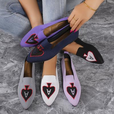 Новая Мода Неглубокий Вырез Смешанные Цвета Низкий Каблук Летняя Обувь Женская Острый Носок Осень Женские Повседневные Женские Кроссовки Балетки