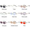 UV400 Frameless Sun Glasses Y2K Shades Vintage Eyewear  for Women & Men