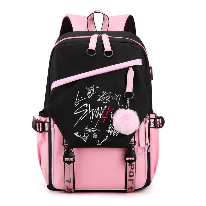 Школьный рюкзак Stray Kids Combination Peripheral, стиль Felix Academy, большой вместимости, повседневный