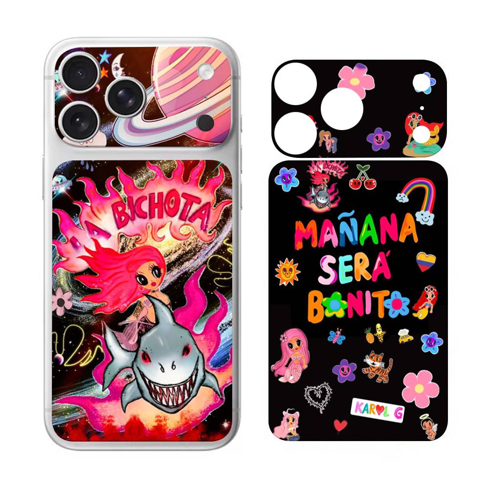 Karol G Manana Sera Bonito Для Apple iPhone 17 pro Max /17 pro Корпус Задняя крышка Наклейка Пленка Цветная Задняя защитная наклейка