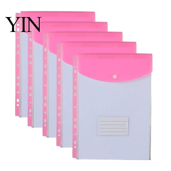 Card Organizer Pouch 11 Hole Expanding File Pockets, Reusable PP Document Sleeves, Transparent Student Project Waterproof Bag for Home Office