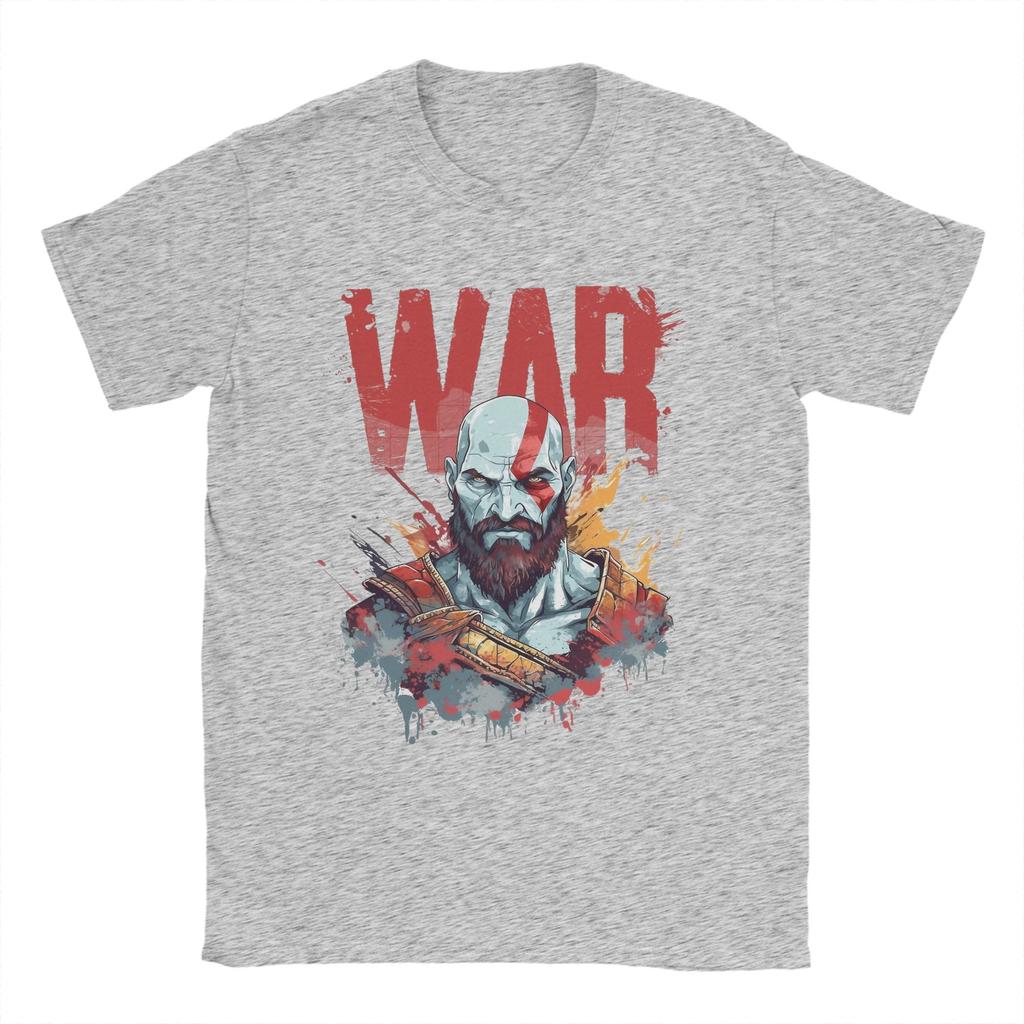 THE GOD OF WAR Unisexs T Shirt  Novelty Tee Shirt Short Sleeve Round Neck TShirts Cotton New Arrival Tops