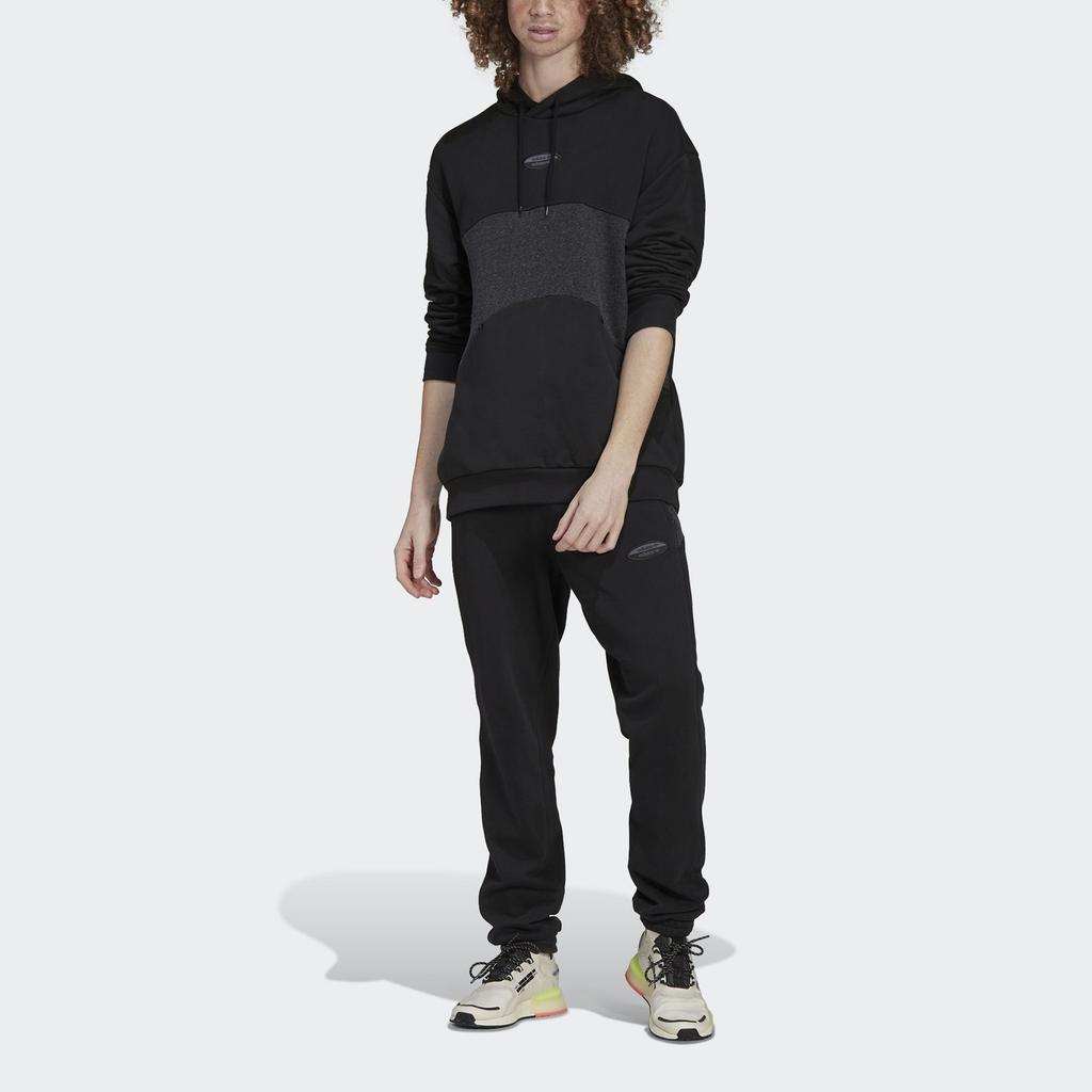 Adidas Оригиналы Трилистник RYV. Мужские хлопковые джоггеры на шнурке, черные HC9455