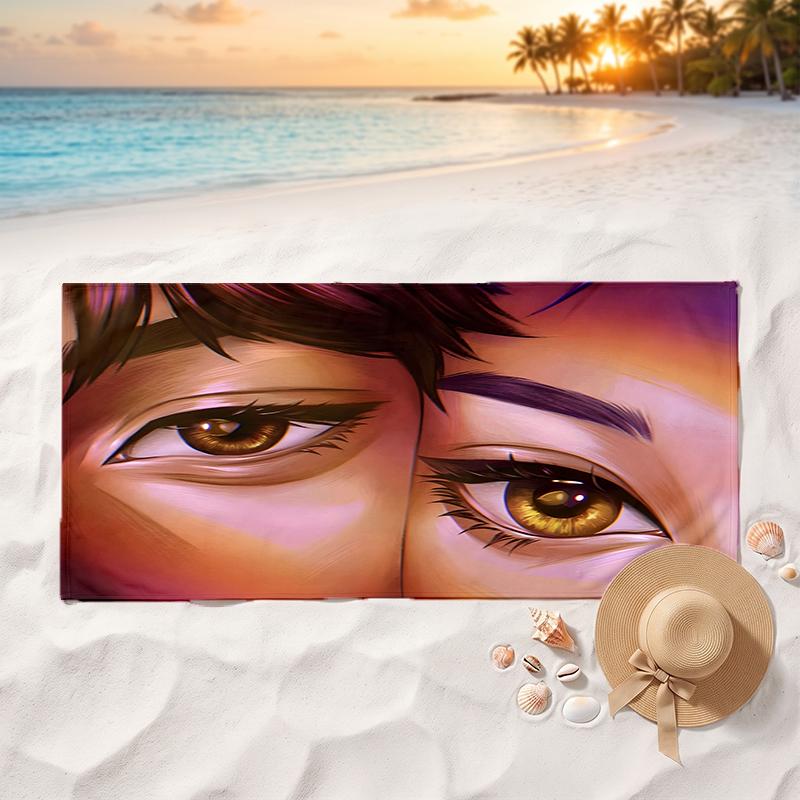 Rujinu Soft and comfortable beach towel perfect for vacations and poolside use an ideal gift for summer holidays