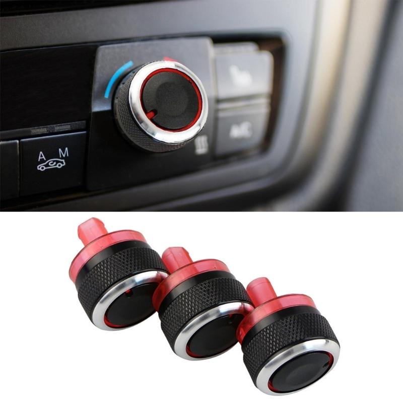3 Pack Air Conditioning Control Knobs Button For 206 207 Enhancing Driving Experience Efficient Temperature Management