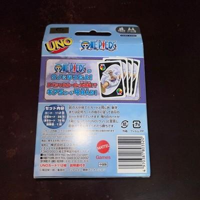 ONE PIECE UNO Cards Mattel Bandai Luffy Anime Family Game Japan