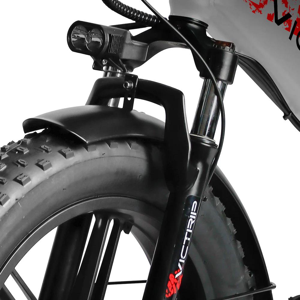Electric Bicycle Foldable Victpip T5 Plus 20" Fat Tire 250W Motor City Electric Bike For Adult 48V 40Ah Dual Hydraulic Brake 7 Speed Max Load 150Kg