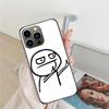 Смешной чехол для телефона с жестом "средний палец" для Apple Iphone 16 15+ 17 Pro Max 14 Plus 16E Air 13 12 Mini Прозрачный чехол Силиконовый Милый