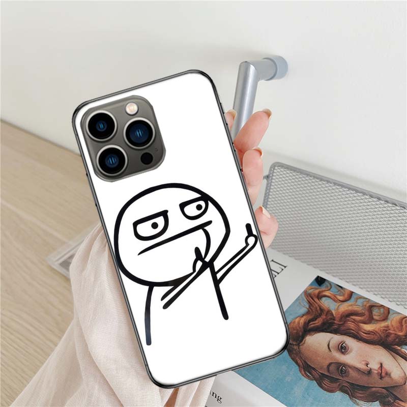 Смешной чехол для телефона с жестом "средний палец" для Apple Iphone 16 15+ 17 Pro Max 14 Plus 16E Air 13 12 Mini Прозрачный чехол Силиконовый Милый