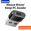 Unnlink Mouse Jiggler Необнаружимый металлический USB-мышь-шейкер-симулятор без драйверов Keep Computer PC Laptop Awake