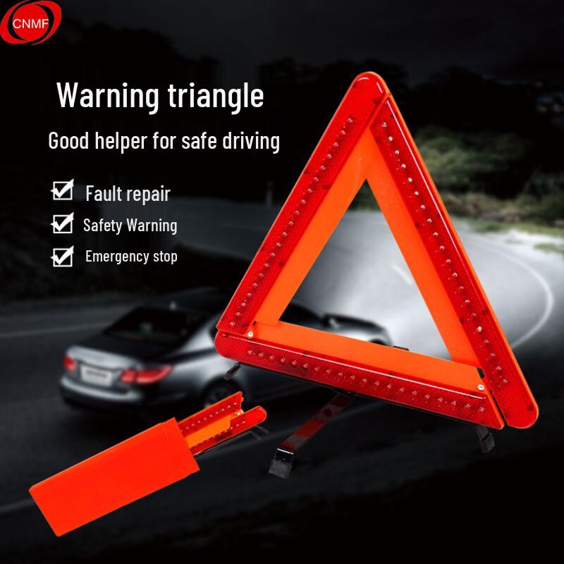 Car Warning Triangle with LED Light