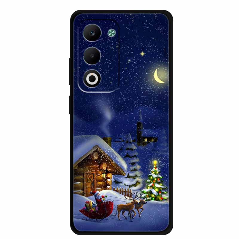 Christmas Phone Case For Oppo A5 5G CPH2735 / A5 4G CPH2727 Christmas Tree Soft Silicone TPU Back Cover Bumper For Oppo A5 Coque