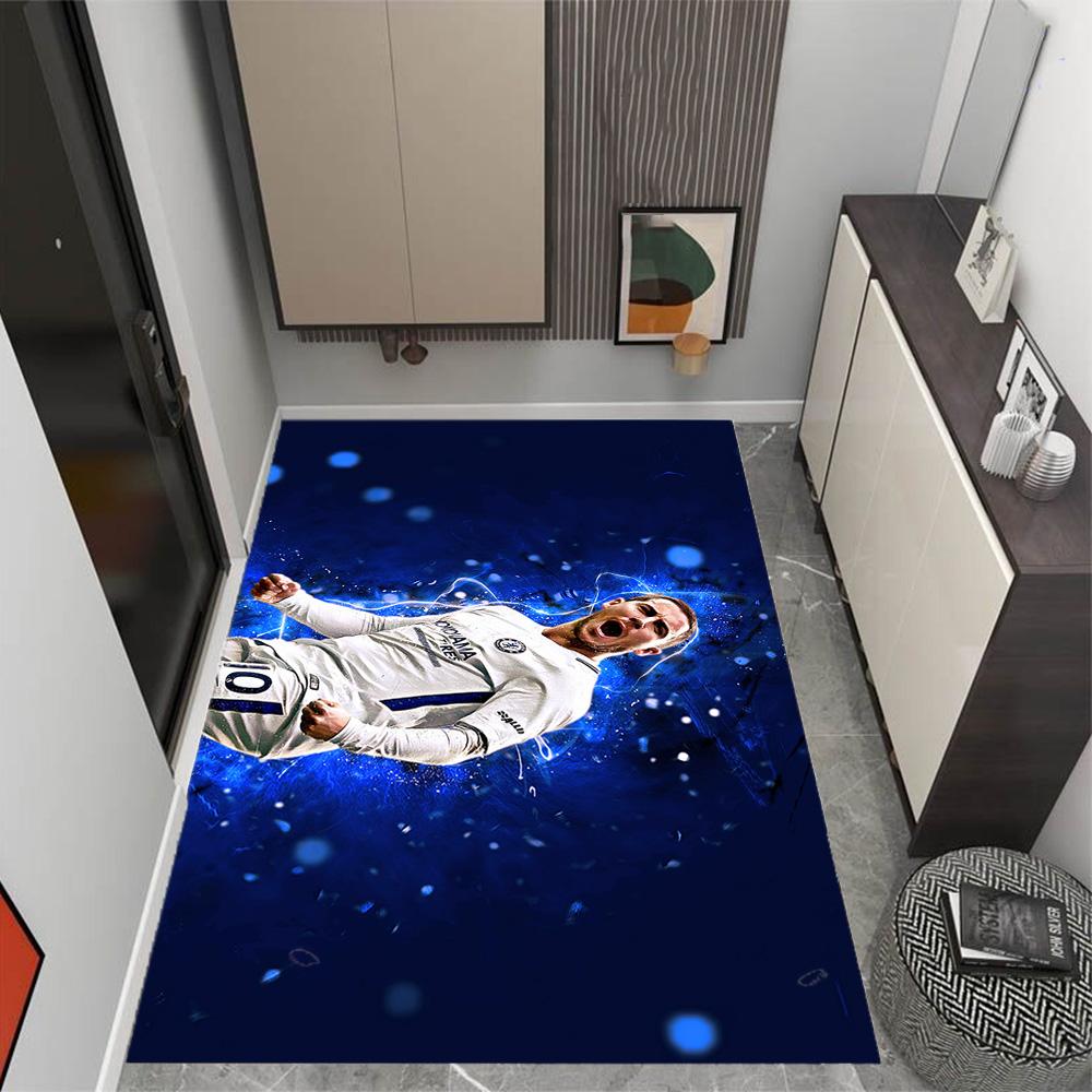 Chelsea Fc Player Portrait Area Rug Design for Dormitory Foyer Playrooms Hallway Antislip Carpet Office home decor Spiritual Gift