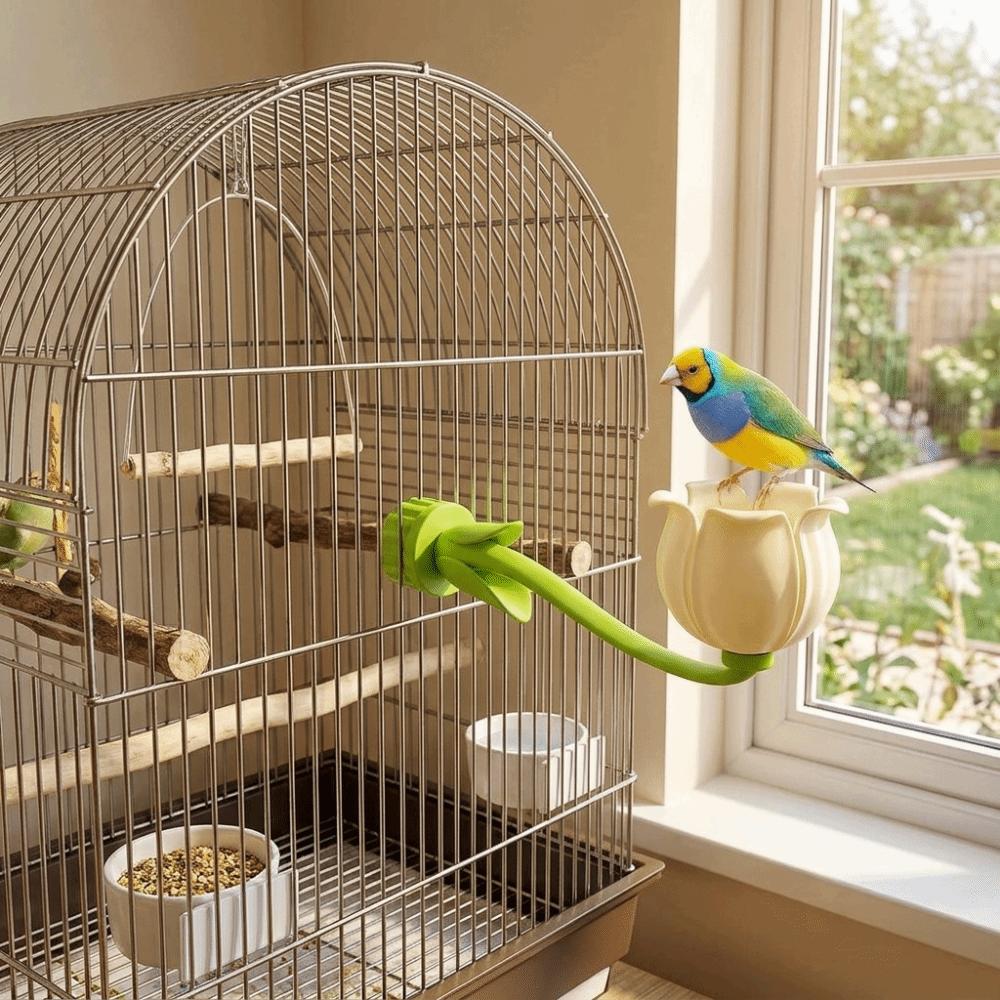 Plastic Magnetic Parrot Pole Bite Resistant Parrot Standing Stick Bird Cage Accessories