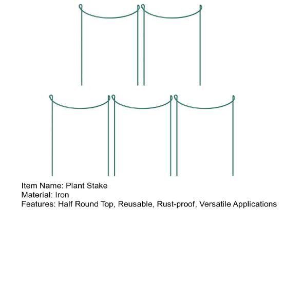 Колья для поддержки растений Полукруглый верх Металлический кол для растений Клетки и опоры для пионов Кольца для поддержки садовых растений для уличных комнатных растений Помидоры Гортензия