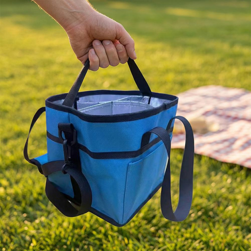 Leak Proof Car Beverage Transport Bag With No Overflow Double-layer Lunch Insulation Bag Picnic Supplies