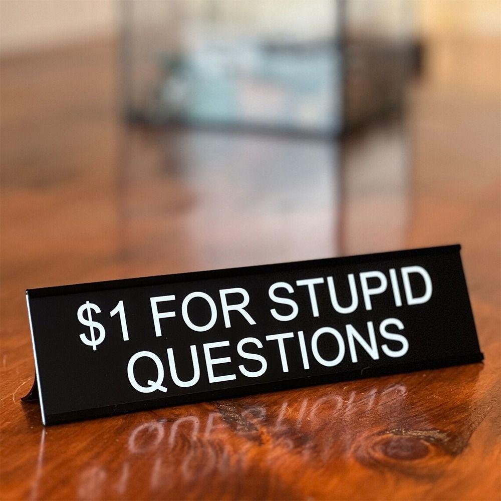 Lightweight Desk Sign Black Seating Sign Funny Seat Cards  Office