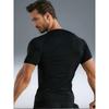 American Flag Skull  Men's Sports T-shirt Training Fitness Quick Dry Short Sleeve Jogging Running Workout Compression Shirt