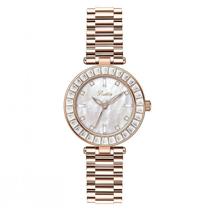 Fashion Women'S Watch Steel Belt Simple Wind Temperament Personalized Quartz Watch Trend Casual