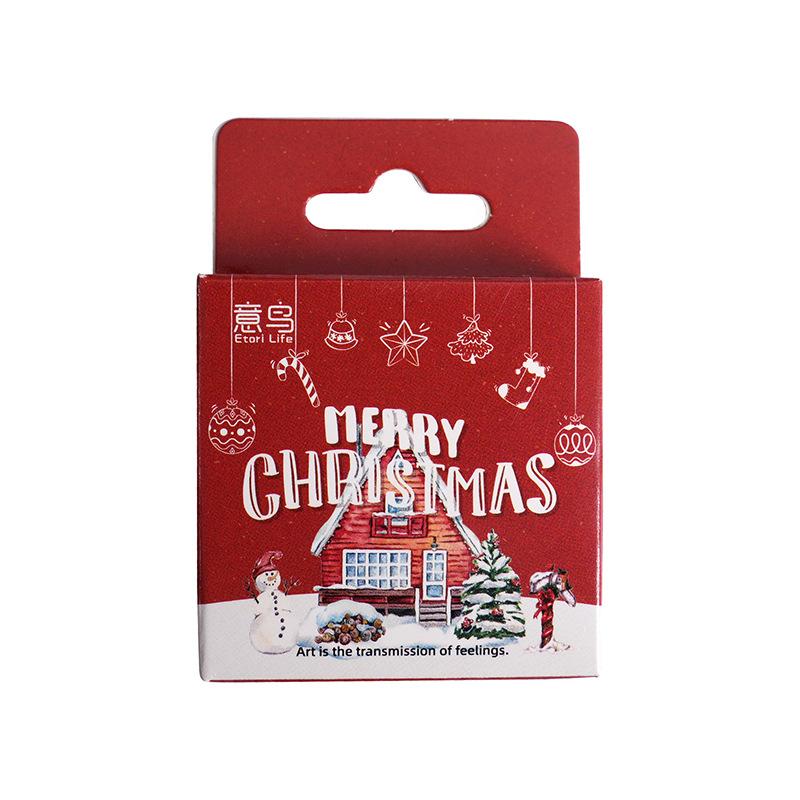 46pcs Merry Christmas Sticker Pack DIY Decorative Stationery Album Diary Cup Notebook Mobile Phone Toy Scrapbook