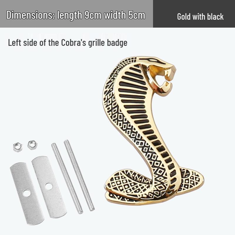 Металлическая решетка с эмблемой змеи кобры для Ford Mustang