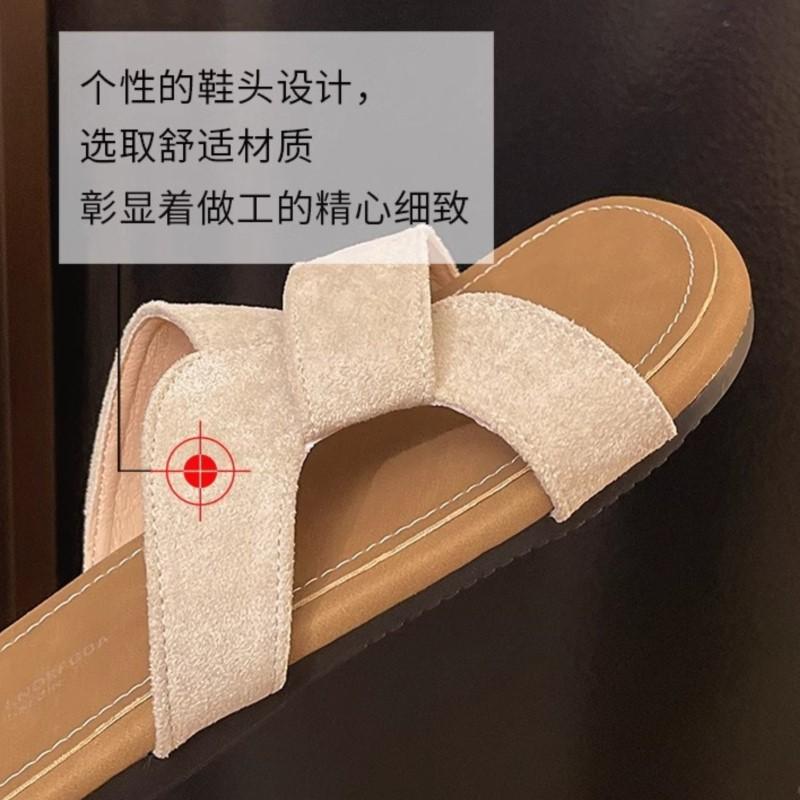 Мода 2025 Новые Летние Осенние Женские Сандалии с Перекрещенными Ремешками и Узлом, Нескользящие, На Плоской Подошве, Повседневные, Для Курорта, Пляжа, Отдыха на Открытом Воздухе, Гавайи, Однотонные Шлепанцы