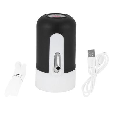 Насос для бутылок с водой, зарядка через USB, электрический диспенсер для питьевой воды, комплект для домашнего офиса, черный