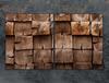 Glass protective plate for stove 2x45x52 Wood