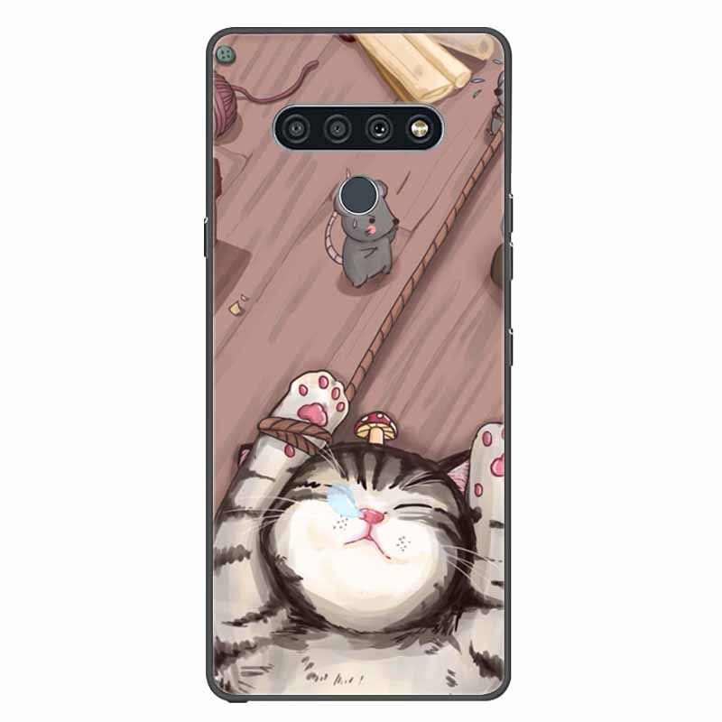 Чехол для LG K41s k51s Силиконовый Мягкий Модный Животное Задняя крышка для LG Q70 Q60 Чехол Защита на для LGQ60 K 51S Мультяшный Чехол-сумка для телефона