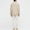 Uniqlo Однотонная повседневная куртка с лацканами Унисекс куртки Бежевый 445041-30