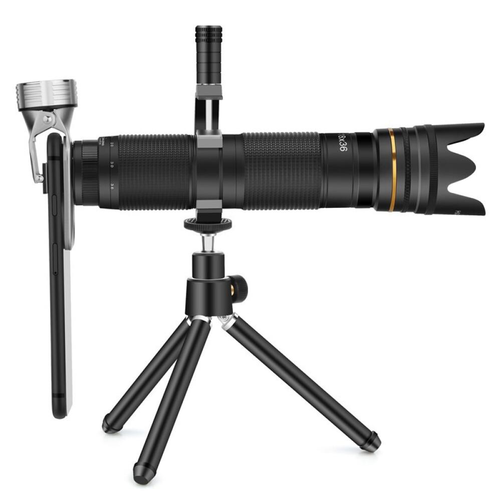 Телеобъектив для мобильного телефона, телеобъектив 18-36X, HD зум, внешняя камера, телескоп, зеркальная камера, дистанционная съемка, наблюдение