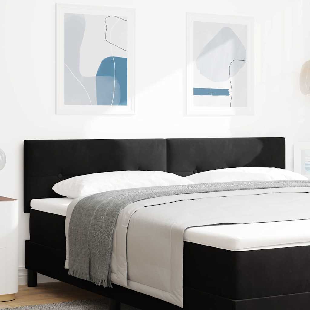 Headboard Black 180 cm Velvet