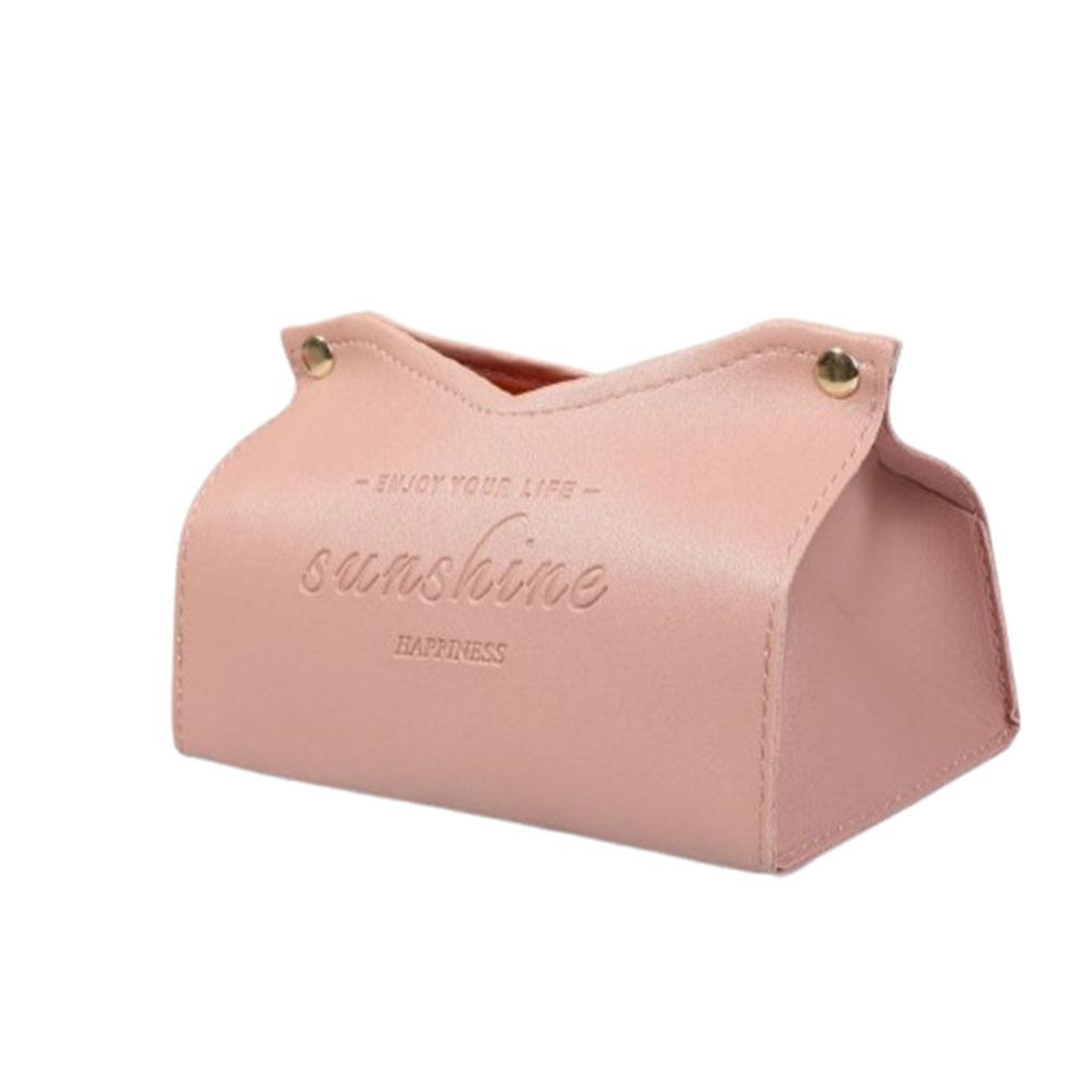 Коробка для салфеток из искусственной кожи, однотонная сумка для хранения бумажных салфеток, держатель для салфеток, украшение для гостиной