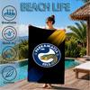 Parramatta Eels Team Crest Beach Towel, Quick-drying, Easy to Care for, Suitable for Both Fitness and Beach Vacations,Sports Essential