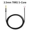 Replacement 3.5mm Stereo TRRS Male Plug Connection Cable Open End Bare Wire Line for Headset Headphone Repair