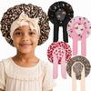 Adjustable Elastic Silk Sleeping Cap Tie Band Hair Protection Bonnet  For Curly Natural Hair