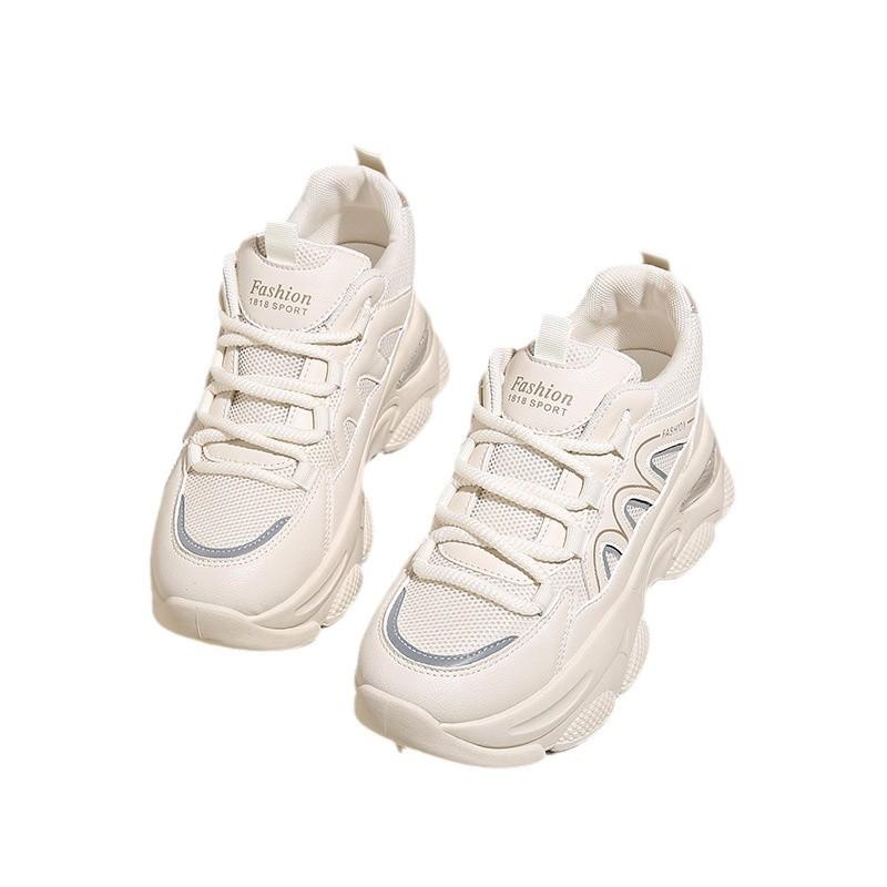 Ins корейская версия платформы папины кроссовки 2025 осень новинка уличная съемка студенческие беговые спортивные туфли увеличивающие рост повседневные туфли