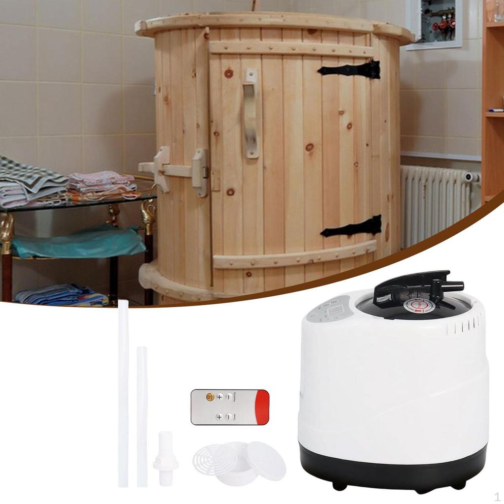 Portable Sauna Steamer Easy To Clean 3L Temperature Adjustment Timer Display