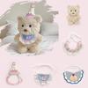 Bear Cute Plush Toy Cotton Filling Comfort Decor Children Festival Doll Gift