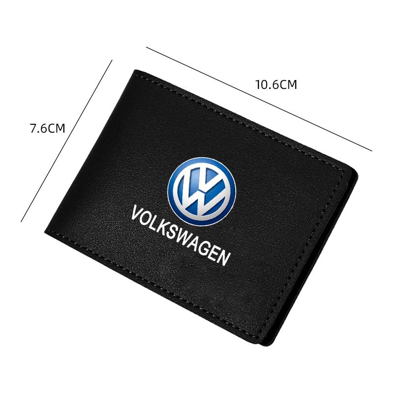 Car Suede Driver License Holder ID Card Bag For Volkswagen VW Rline R GLI Golf Amarok Phaeton T-Cross Tiguan BA5