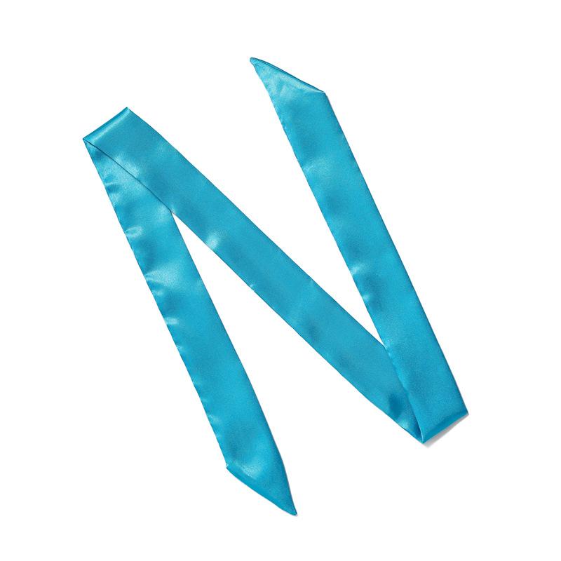 Solid Color Scarf, Women'S Slim And Long Scarf, Decorative Tie Bag, Ribbon, Versatile Headband, Bow Belt, Fashionable Scarf