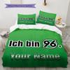 Hannover 96 Custom Name Pattern Bedding,Quilt Set Quilt Cover Pillowcase Home Birthday Gift(1 * duvet cover + 2 * pillowcase, without core)